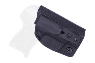 Image of Rounded Tuckable IWB KYDEX Holster, Ruger LCP 2, Right Hand, Carbon Fiber Black, RGR-LCP2-CF-RH-TUCK