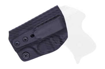 Image of Rounded Tuckable IWB KYDEX Holster, Ruger LCP, Left Hand, Carbon Fiber, RGR-LCP-CF-LH-TUCK
