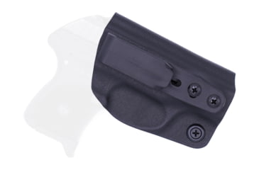 Image of Rounded Tuckable IWB KYDEX Holster, Ruger LCP, Right Hand, Black, RGR-LCP-BK-RH-TUCK