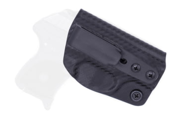 Image of Rounded Tuckable IWB KYDEX Holster, Ruger LCP, Right Hand, Carbon Fiber, RGR-LCP-CF-RH-TUCK