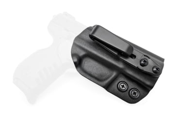 Image of Rounded Tuckable IWB KYDEX Holster, Ruger SR22, Ambidextrous, Black, RGR-SR22-BK-TUCK