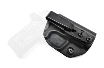 Image of Rounded Tuckable IWB KYDEX Holster, Springfield 911 .380, Ambidextrous, Black, SFA-911380-BK-TUCK