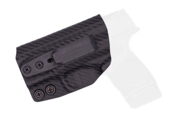 Image of Rounded IWB KYDEX Holster, Springfield Armory HELLCATPRO, RMR Cut, Right Hand, Carbon Fiber, SFA-HELLC