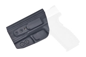 Image of Rounded Tuckable IWB KYDEX Holster, Springfield XD-M 4.5in, Left Hand, Black, SFA-XDM45-BK-LH-TUCK