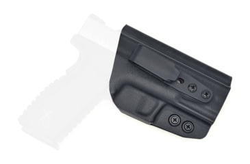 Image of Rounded Tuckable IWB KYDEX Holster, Springfield XD-M 4.5in, Right Hand, Black, SFA-XDM45-BK-RH-TUCK