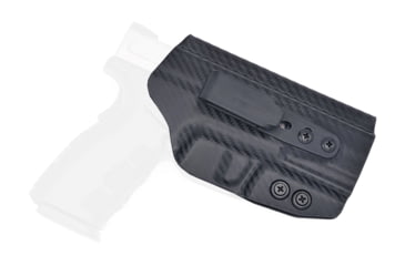Image of Rounded Tuckable IWB KYDEX Holster, Springfield XD MOD.2 3.3in 45 ACP Sub-Compact, Ambidextrous, Carbon Fiber Black, SFA-XDMOD245-CF-TUCK