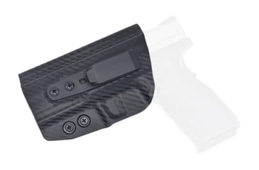 Image of Rounded Tuckable IWB KYDEX Holster, Springfield XD MOD.2 3.3in 45 ACP Sub-Compact, Left Hand, Carbon Fiber Black, SFA-XDMOD245-CF-LH-TUCK