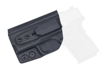 Image of Rounded Tuckable IWB KYDEX Holster, Springfield XD-S 3.3in, Left Hand, Black, SFA-XDS-BK-LH-TUCK
