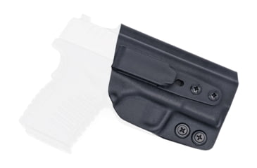 Image of Rounded Tuckable IWB KYDEX Holster, Springfield XD-S 3.3in, Right Hand, Black, SFA-XDS-BK-RH-TUCK