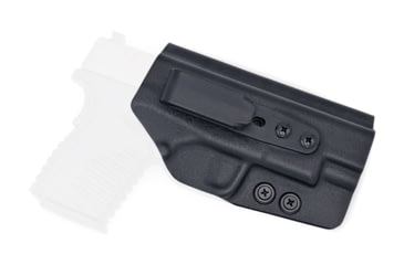 Image of Rounded Tuckable IWB KYDEX Holster, Springfield XD-S 4.0in, Ambidextrous, Black, SFA-XDS40-BK-TUCK