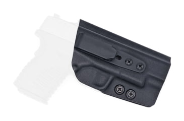 Image of Rounded Tuckable IWB KYDEX Holster, Springfield XD-S 4.0in, Right Hand, Black, SFA-XDS40-BK-RH-TUCK