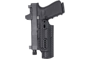 Image of Rounded Weapon Mounted Light Holster for Streamlight TLR-1, Ambidextrous, Carbon Fiber Black, CEH000011