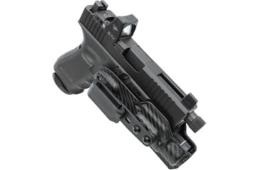 Image of Rounded Weapon Mounted Light Holster for Streamlight TLR-1, Ambidextrous, Carbon Fiber Black, CEH000011