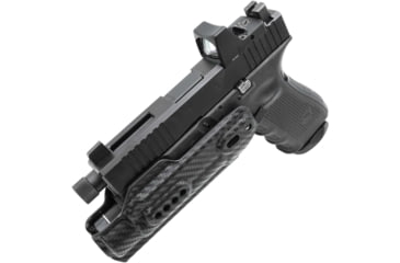 Image of Rounded Weapon Mounted Light Holster for Streamlight TLR-1, Ambidextrous, Carbon Fiber Black, CEH000011