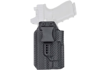 Image of Rounded Weapon Mounted Light Holster for Streamlight TLR-1, Left, Carbon Fiber, ARC-TLR1-CF-LH-LUX