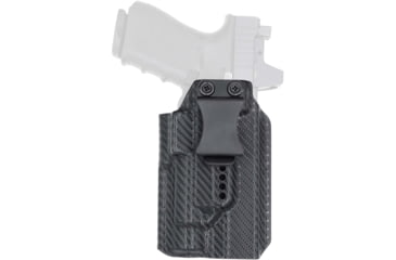 Image of Rounded Weapon Mounted Light Holster for Streamlight TLR-1, Right, Carbon Fiber, ARC-TLR1-CF-RH-LUX