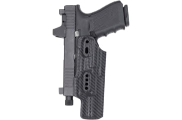 Image of Rounded Weapon Mounted Light Holster for Surefire X300UA/B, Ambidextrous, Carbon Fiber Black, CEH000004