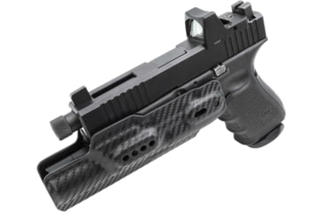Image of Rounded Weapon Mounted Light Holster for Surefire X300UA/B, Ambidextrous, Carbon Fiber Black, CEH000004