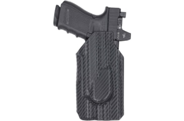 Image of Rounded Weapon Mounted Light Holster for Surefire X300UA/B, Left, Carbon Fiber Black, CEH000003