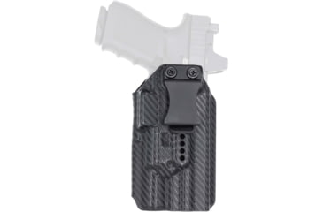 Image of Rounded Weapon Mounted Light Holster for Surefire X300UA/B, Right, Carbon Fiber, ARC-X300UAB-CF-RH-LUX