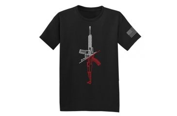 Image of Condor Outdoor 1Up1Down Graphic T, Black, Extra Large, 101111-002-XL