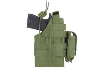 Image of Condor Outdoor Ambidextrous Holster w/ Two Removable MOLLE Straps, Olive Drab, H-GLOCK-001