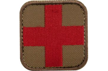 Image of Condor Outdoor Blood Type O- Patch, Single, Coyote Brown/Red, 231-498
