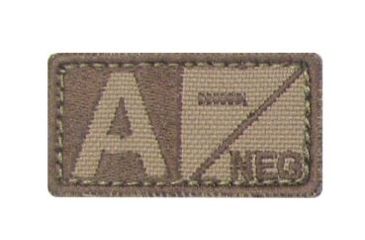 Image of Condor Outdoor Blood Type Patch 6 Pcs/Pack, Aneg, Coyote Brown, 229A-498
