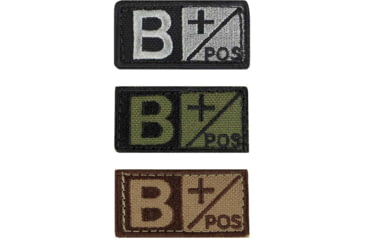 Image of Condor Outdoor Blood Type Patch 6 Pcs/Pack, Bpos, Foliage/Black, 229B+007-7