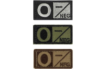 Image of Condor Outdoor Blood Type Patch 6 Pcs/Pack, Oneg, Olive Drab, 229O-001
