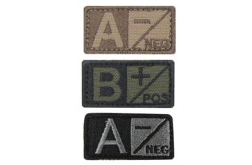 Image of Condor Outdoor Blood Type Patch 6 Pcs/Pack, Opos, Coyote Brown, 229O+498