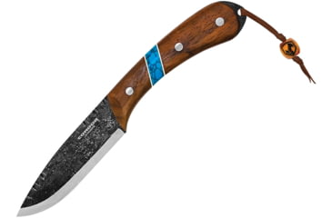 Image of Condor Blue River Knife, 4.5 natural finish 1095HC steel blade, Walnut and reconstituted turquoise stone handle, CTK2825-4.3HC