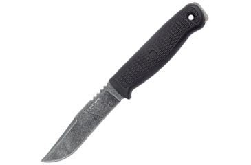 Image of Condor Bushglider Knife Black, 4.25 black stonewash finish 1095HC steel clip poi, Black textured polypropylene handle, CTK3950-4.2HC