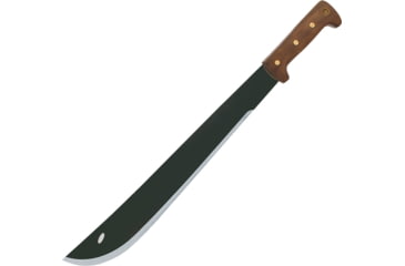 Image of Condor Tool and Knife El Salvador Machete Wood Knife, 23in Overall, 18in Black Traction Coated 1075Hc Steel Blade, Brown Wood, CTK2020HCW