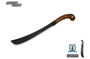 Image of Condor Golok Machete,14.25in,Carbon Steel Blade,Brown Hardwood Handle CTK41014HCS