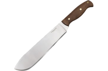Image of Condor Tool and Knife Ironpath Bolo Knife, 15in Overall, 10in Satin 1075Hc Steel Blade, Walnut Handle, Brown Leather Sheath, CTK3928-9.8HC