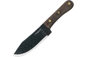 Image of Condor Tool and Knife Mini Hudson Bay Knife, 8.88in Overall, 4.88in Condor Classic Finish 1075Hc Steel Drop Point, Walnut Handle, Black Leather Sheath, CTK2816-4.9HC