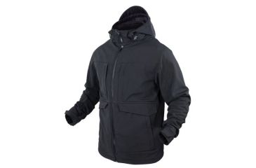 Image of Condor Outdoor OVERCAST SOFTSHELL PARKA, Black, Large 101058-002-L