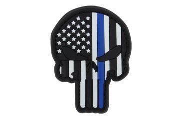 Image of Condor Outdoor Punisher Pvc Patch 6 Pcs/ Pack, Blue Line, 181003-006