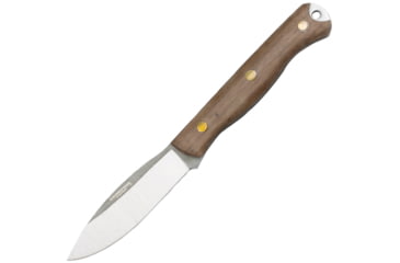 Image of Condor Tool and Knife Scotia Knife, 8in Overall, 3.5in Satin 1095Hc Steel Blade, Walnut Handle, Black Leather Sheath, CTK102-3.55