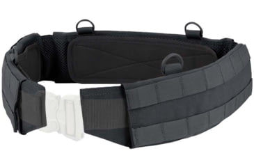 Image of Condor Outdoor Slim Battle Belt w/ Removable Anti-Slip Rubberized Pads, Black, Medium, 121160-002-M
