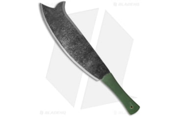 Image of Condor Tool and Knife Baryonyx Machete Double Edged Fixed Blade Knife, 15.625in, 1075, Polymer Green Handle, Black/Green, 22.875in, BHQ-36451