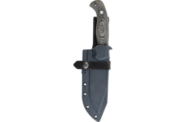 Image of Condor Tool and Knife Black Leaf Fixed Blade Knife, 10.38in Overall, 5.38in Condor Classic 1095HC Steel Blade, Black Canvas Micarta Handle, Gray Kydex Belt Sheath, CTK2847-5.4-HC