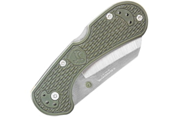 Image of Condor Tool and Knife Cadejo Lockback Folding Knife, 3.88in Closed, 2.88in Satin 14C28N Sandvik Stainless Cleaver Blade, Green Textured Zy-Ex Handle, CTK816-2.8Z-SK