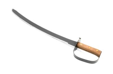 Image of Condor Tool and Knife Naval Cutlass Sword,24in Black Plain 1075 High Carbon Steel, Epoxy Black Powder Coating,Hardwood Handle w/Sheath CTK360-24HC