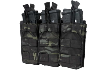 Image of Condor Outdoor Triple M4/M16 Open Top Mag Pouch, Multicam Black, MA27-021