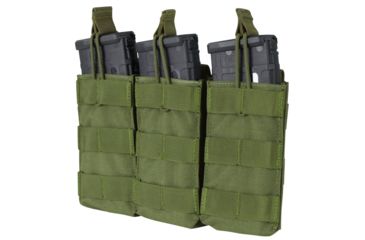 Image of Condor Outdoor Triple M4/M16 Open Top Mag Pouch, Olive Drab, MA27-001