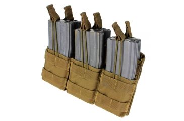 Image of Condor Outdoor Triple Stacker M4 Magazine Pouch, Coyote Brown, 12-MA44-498
