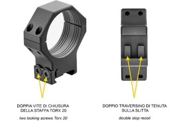 Image of Contessa Light Picatinny Rings, Black, 34mm, 19mm, LPR03/C