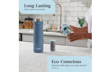 Image of Contigo Clybourn Chill Bottle, 24 oz, Dark Ice, 24, CTSSCLYBOURN24-1